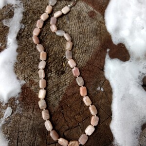 Sunstone (Oregon) Chakra Necklace All Natural Semi-Precious Stones Healing Metaphysical