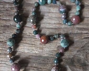FANCY JASPER Faceted Necklace