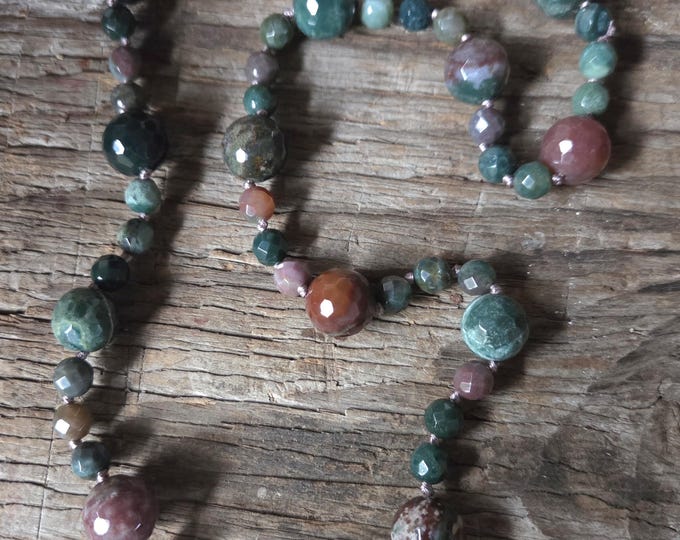 FANCY JASPER Faceted Necklace