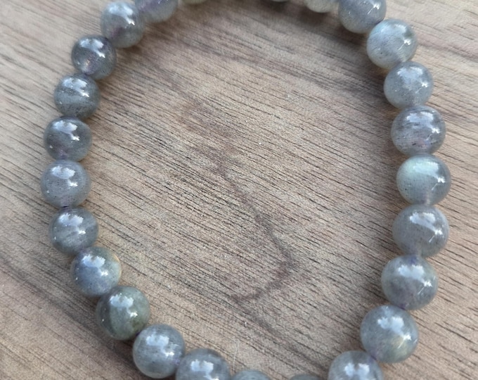 LABRADORITE Stretch Bracelets All Natural Semi-Precious Stones Healing Metaphysical