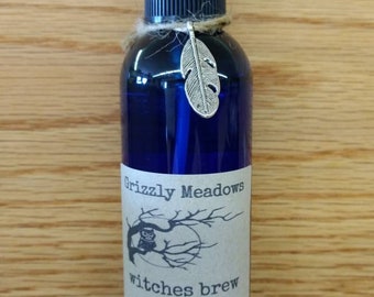 WITCHES BREW SMUDGE Spray (Spicy)- Energy Clearing Mist - Smoke-Free Alternative to Traditional Smudging - Clear Negative Energy