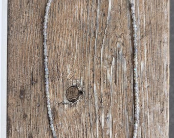 LABRADORITE Faceted Small Bead Sterling Silver Necklace