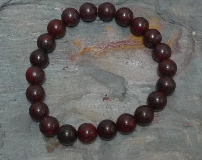 BRECIATTED JASPER Chakra Stretch Bracelet All Natural Semi-Precious Stones Healing Metaphysical