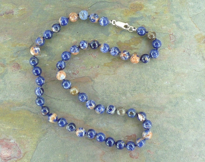 RED SODALITE Chakra Necklace All Natural Semi-Precious Stones Healing Metaphysical