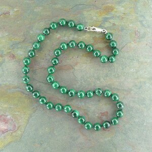 MALACHITE Chakra Necklace All Natural Semi-Precious Stones Healing Metaphysical