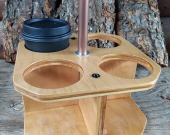 Wooden Handcrafted Reusable Beverage Coffee Takeaway Drink Carrier