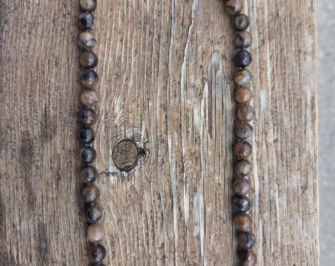 Chiastolite Necklace All Natural Semi-Precious Stones Healing Metaphysical