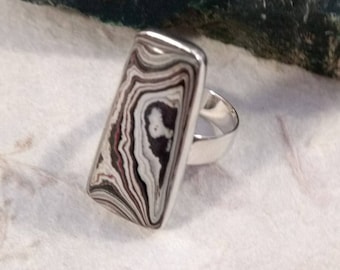 FORDITE STATEMENT RING Sterling Silver Size 8