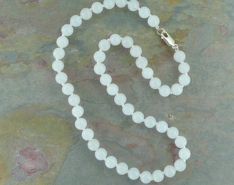 WHITE QUARTZ Chakra Necklace All Natural Semi-Precious Stones Healing Metaphysical