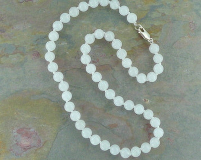 WHITE QUARTZ Chakra Necklace All Natural Semi-Precious Stones Healing Metaphysical