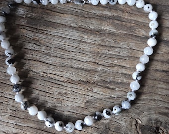 Moonstone (Rainbow) Chakra Necklace All Natural Semi-Precious Stones Healing Metaphysical