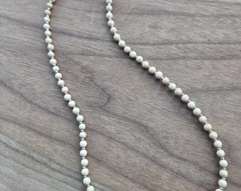 RIVER STONE JASPER Small Round Bead Necklace All Natural Semi-Precious Stones Healing Metaphysical