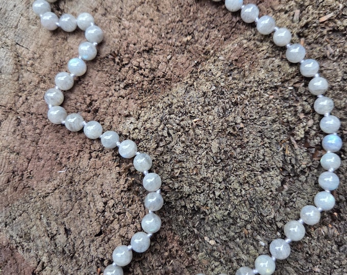 LABRADORITE Chakra Necklace All Natural Semi-Precious Stones Healing Metaphysical