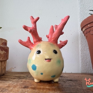 Handmade Clay Sea Creature Figurine: Coastal Home Decor