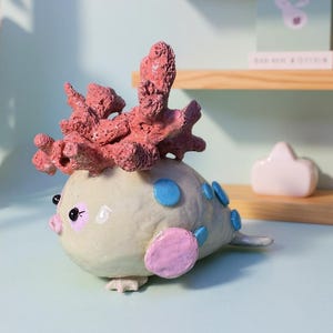 Tiny Reef Companion – Handmade craft clay coral critter sculpture