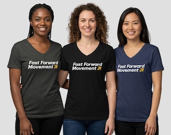 Women’s Relaxed V-Neck Tee || Fast Forward Movement