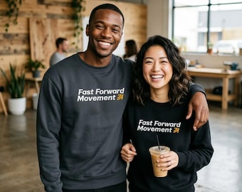 Fast Forward Movement Crewneck Sweatshirt | Comfortable Fleece Everyday Wear