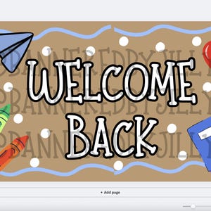 Editable Back to School Banner Template