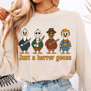 Solo un&#39;oca horror png, Halloween Silly Goose PNG, Halloween Goose png Design, Download digitale divertente per Halloween, Horror png