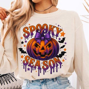 Spooky Season Png, Retro Halloween Png, Pumpkin Png, Halloween Png, Halloween Shirt Sublimation Design, Witchy Bats Png, Spooky vibes Png