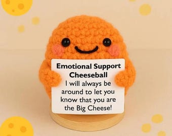 Crochet cheese balls, Food enthusiasts, Crochet food/Cheese/Cheese balls ,Table decorations,Emotional Support Big Cheese