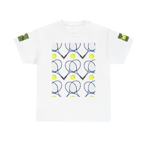 Tennis Unisex Tee, Sports Graphic T-Shirt, Tennis Lover Gift, Tennis Player Apparel, Sporty Cotton Top