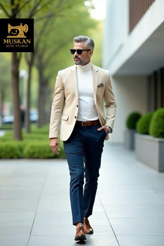 white dress shirt navy pants brown shoes Men's White Tall, Long Sleeve Dress Shirt, Stain Repellent, Wrinkle Resistant main image 1