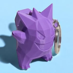Ghost LowPoly Keyboard Fidget w/ Keychain | Stress Relief, Stim Toy, ADHD, ASMR
