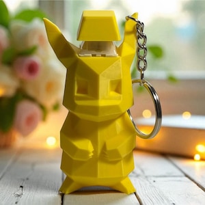 Sparky Mouse LowPoly Keyboard Fidget w/ Keychain | Stress Relief, Stim Toy, ADHD, ASMR