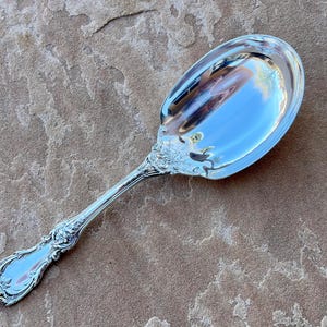 Reed and barton Sterling Large Salad Spoon, Burgundy pattern. No monograms