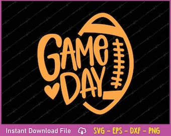 Game Day Football SVG PNG | Women's Football Season Digital Download