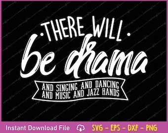Theatre Drama SVG PNG: Actor Cut File (Digital Download)