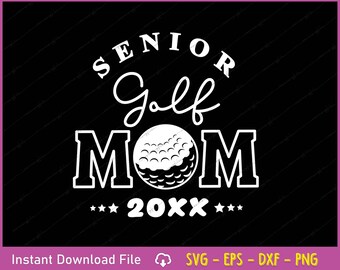 2026 Senior Golf Mom SVG: Graduation Clipart (Digital Download)