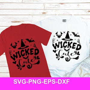 Wicked Cute SVG  | Halloween Girl PNG | Witchy Digital Download | Cute Spooky SVG for Cricut & Silhouette