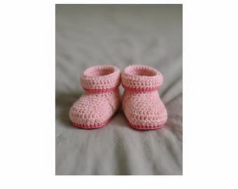 Crochet Baby Shoes Pattern – Beginner PDF Tutorial, Newborn to 6 Months