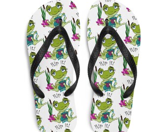 frog flip flops
