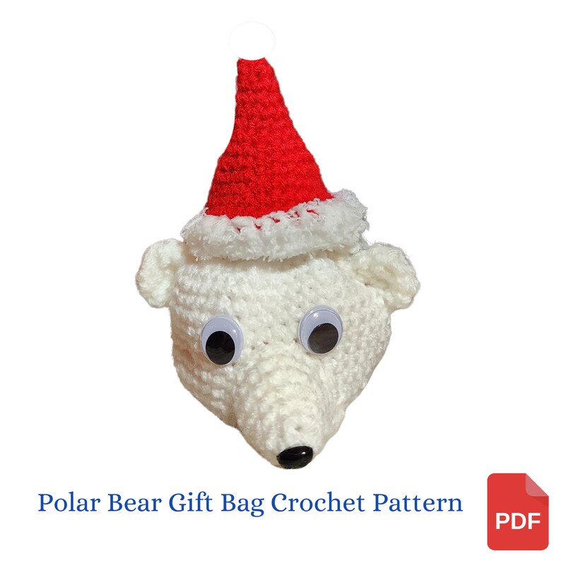 Polar Bear Gift Bag Crochet Pattern Etsy