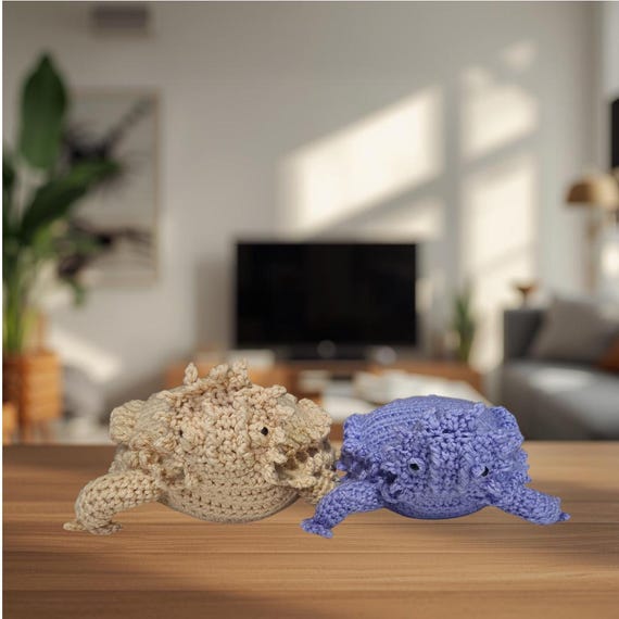 Texas Horny Toad Crochet Pattern: Amigurumi Lizard (PDF Pattern