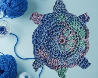 Schildkröte Häkelanleitung, Schildkröte für Bekleidung, Schmuck, Wohnaccessoires