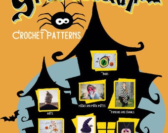 Crochet Pattern Book, Spooktacular Crochet Patterns Ebook, Over 30 Halloween Patterns in PDF Format