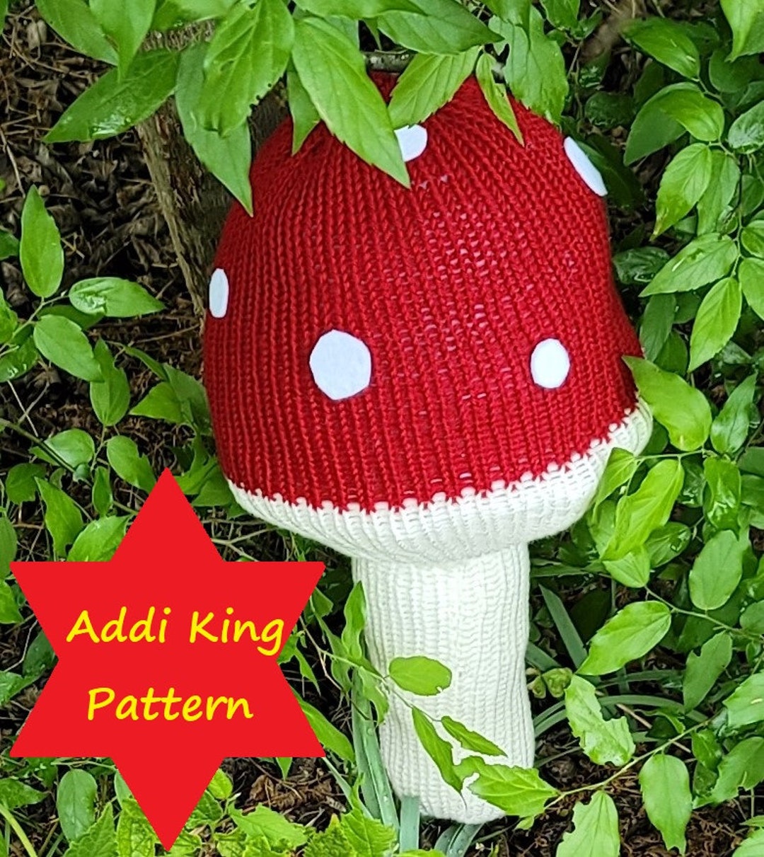 Buy Addi Knitting Machine Pattern Mushroom Pillow Pattern for Online in