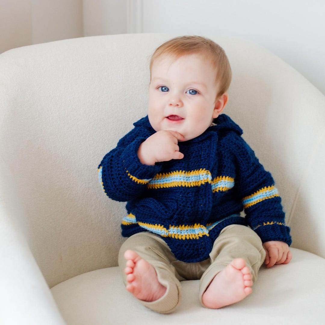 Baby Firefighter Jacket Crochet Pattern With Axe Rattle (PDF Download ...