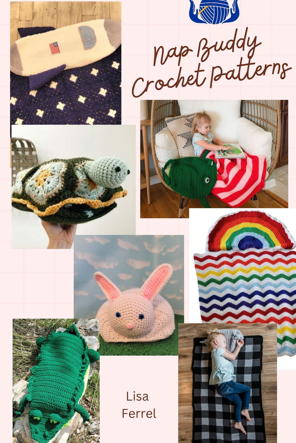 Crochet Pattern Book Nap Buddy Crochet Patterns Seven Unique Etsy