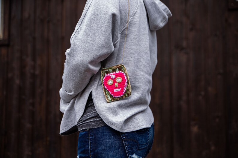 sugar skull purse