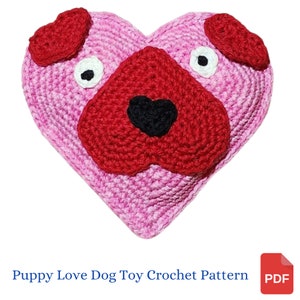 Crochet Pattern, Puppy Love Dog Toy, Gifts for Dogs