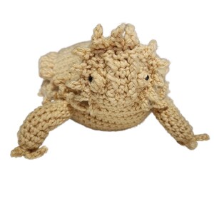 Geile Kröte Plushie, Texas gehörnte Eidechse Plüschtier, handgemachte häkeln, Zurück zu Schule Lehrer Geschenke