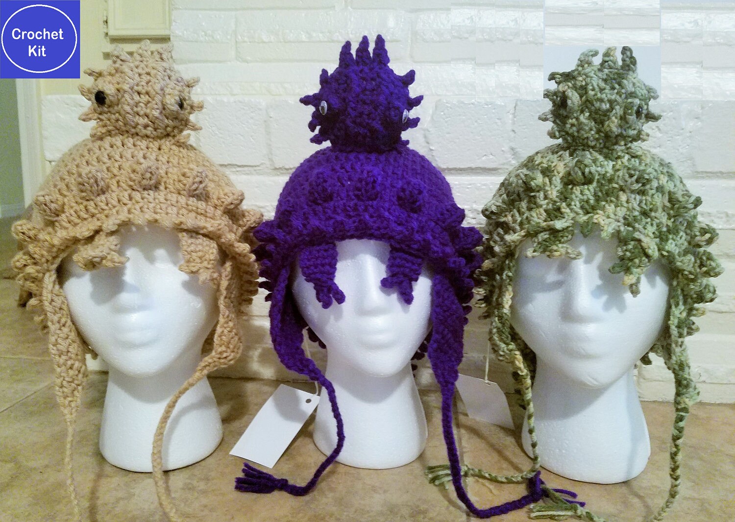 Texas Horny Toad Crochet Pattern Book: Plush, Hat, Coin Purse (PDF