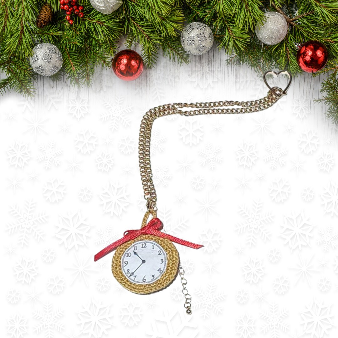 Christmas Ornament, Pocket Watch Ornament, Nostalgic Christmas Gift