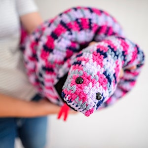 Crochet Snake Pattern, Snake Plush Toy Crochet Pattern, Large Snake Amigurumi Crochet, Birthday Gift