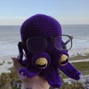 Crochet Eyeglass Holder Pattern Octopus, Amigurumi Octopus Crochet Pattern, Birthday Gift